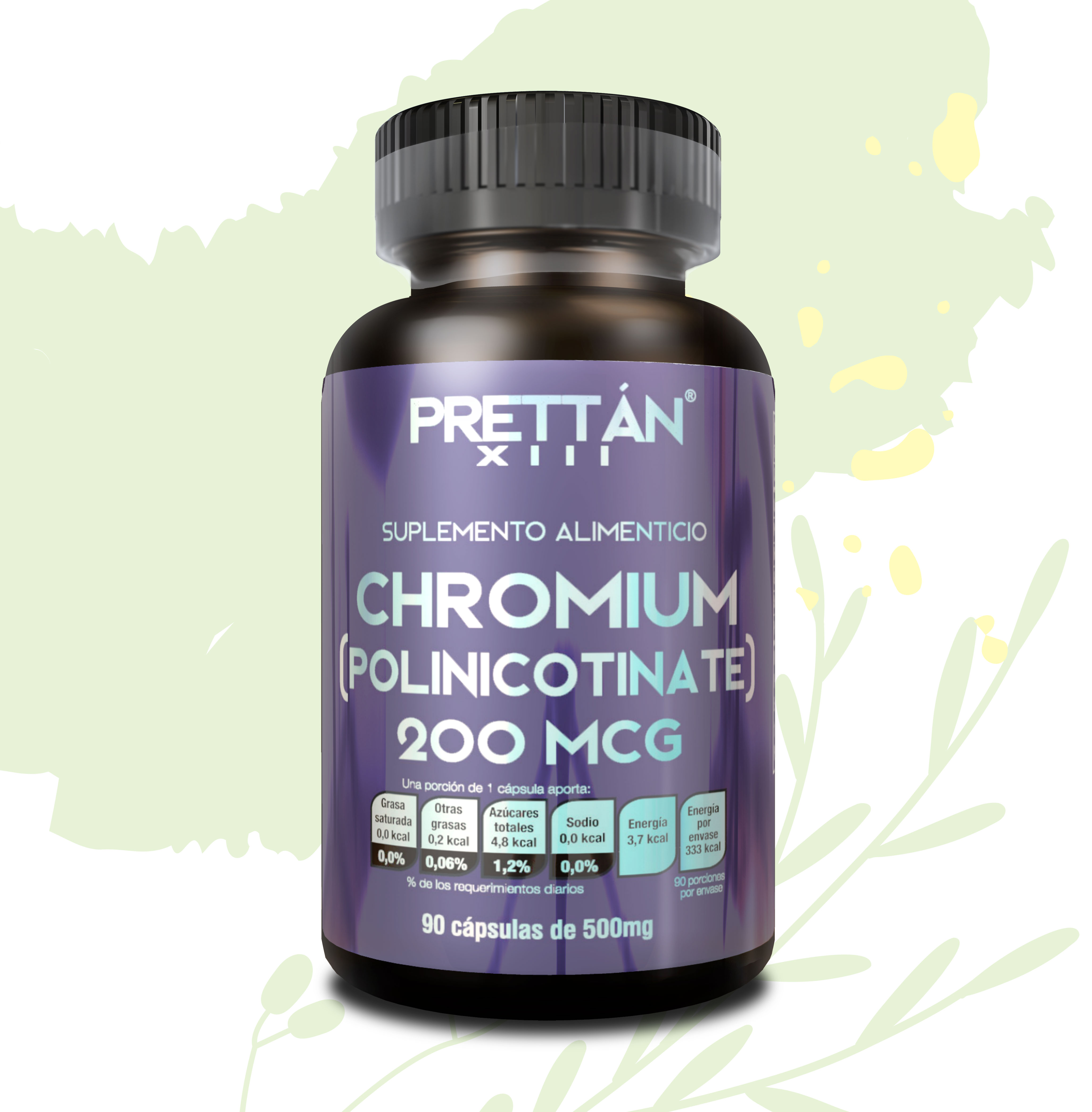 Polinicotinato de Cromo 90 tabletas