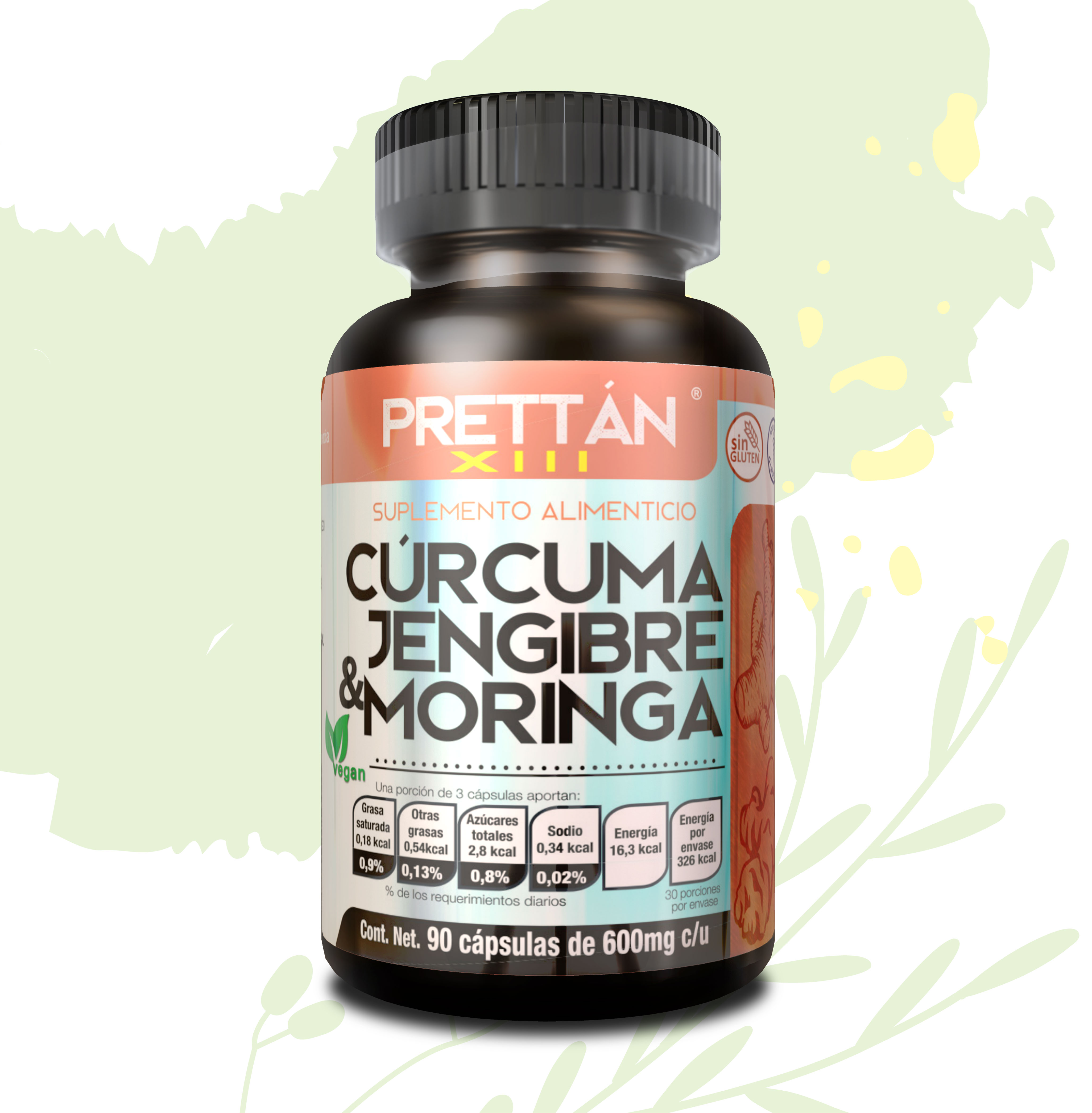 Cúrcuma, Jengibre y Moringa